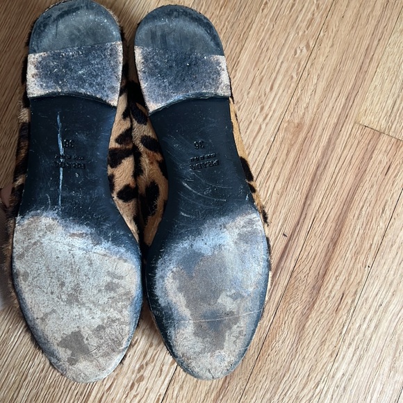 Prada Calf Hair Leopard Print Smoking Shoe - Picture 9 of 9